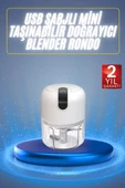 Mini El Rondosu Şarjlı Doğrayıcı Taşınabilir Rondo Blender 250 ML thumbnail 1