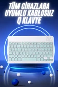 Bluetooth Şarj Edilebilir Mini Q Klavye Kablosuz Taşınabilir thumbnail 1