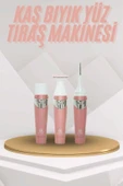 Yüz Kaş ve Tüm Vücut Epilasyon Aleti 3 Başlıklı Hassas Ciltlere Uygun Epilatör thumbnail 1