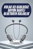 120 Saat Bluetooth Kulaklık Kablolu Boyun Askılı SD Kart Girişli ANC Özellikli - 1