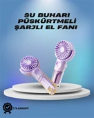 Su Sisi Püskürtmeli Taşınabilir El Fanı – Çocuk ve Öğrencilere Uygun, Kamp ve Seyahat İçin - 1