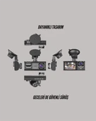 TA-01 1080P Ön 720P Arka ve İç Kamera Sistemli DVR - 2