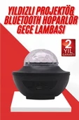 Masa ve Gece Lambası Renkli Projektör Işıklı Disko Topu Bluetooth Hoparlör thumbnail 1