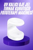 Seyehat Tipi Mini Oje Kurutucu Ultraviole Mor Işık Protez Tırnak Kurutucu - 1