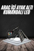 RGB Işıklı Araç İçi Aydınlatma Kumandalı 12'li Led Işık Renk Değiştirebilen - 1