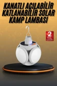 5 Kanatlı Bahçe Aydınlatma Led Askılı Solar Güneş Enerji Usb Sarjlı thumbnail 1