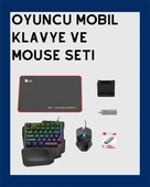 Android ve iOS Uyumlu Klavye Mouse Oyun Seti – Gecikmesiz Bağlantı, Tak-Çalıştır Özellikli thumbnail 1