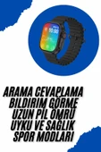 Akıllı Saat Sağlık Takibi Kalp Atışı Adımsayar Ultra Yeni Nesil nefes Egzersizi - 2