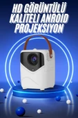 HD Ayaklı Portatif Projeksiyon Cihazı Bluetooth Wifi Akıllı Android İşlemcili - 1