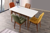 Açılır Mdf Mutfak Masa Sandalye Takımı 70x110cm - 2
