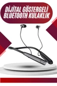 100 Saat Bluetooth Kulaklık Dijital Göstergeli ANC Özelliği Kablolu thumbnail 1