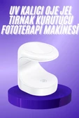Seyehat Tipi Mini Oje Kurutucu Ultraviole Mor Işık Protez Tırnak Kurutucu thumbnail 1