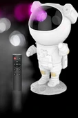 Astronot Bluetooth Hoparlör Gökyüzü Projektör Gece Lambası thumbnail 1