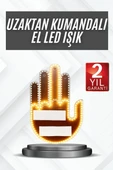 Uzaktan Kumandalı El Orta Parmak Led Araç Camına Özel thumbnail 1