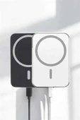 Kablosuz Şarj Aleti Magsafe Araç Içi Manyetik Şarj 15W İOS Uyumlu thumbnail 2