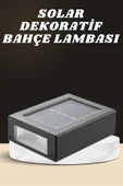 Dekoratif Duvar Lambası Solar Güneş Enerjili Bahçe Aydınlatması thumbnail 2