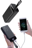 Taşınabilir Powerbank 50.000 mAh 4 Girişli Hızlı Şarj Led Göstergeli Fenerli Şarj thumbnail 2
