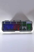 Oyuncu Klavyesi Q Klavye RGB Işıklı Mouse Hediyeli thumbnail 1