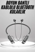 Boyun Bantlı Kulak İçi Kablolu Yüksek Ses Kaliteli Bluetooth Kulaklık - 2