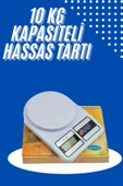 Yeni Nesil Taşınabilir Dijital Hassas Mutfak Tartısı Mutfak Terazisi Hassas Ölçüm 10 Kg thumbnail 2