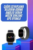 Yeni Nesil 3 Kordonlu Kol Saati 49 MM Amoled Ekran Akıllı Saat - 1