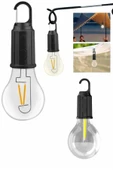 Askılı Kırılmaz Led Işık Kamp Bahçe Lambası Taşınabilir Led Ampul Şarjlı thumbnail 1