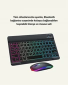 Tüm Cihazlarla Uyumlu RGB Işıklı Kablosuz Klavye ve Mouse Seti thumbnail 1