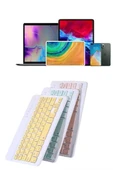 Android ve İOS Uyumlu Bluetooth Kablosuz Türkçe Q Klavye Renkli thumbnail 1