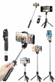 Cep Telefonu Tripod Standı Manyetik Selfie Sopa Bluetooth Uzaktan Kumandalı thumbnail 1