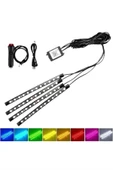 Araç İçi Ayak Altı Led 12 Led Işık Sese Müziğe Duyarlı RGB Işıklı Aydınlatma Seti - 1