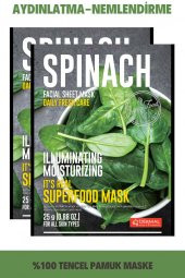 DERMAL Aydınlatıcı ve Nemlendirici Ispanak Maskesi 25gr 2li Set - 1