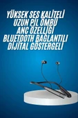 Bluetooth Kulaklık Şarj Göstergeli 100 Saat Şarj Kapasiteli Sporcu Kulaklık - 1