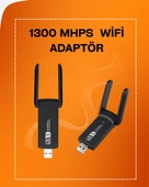 Tak-Çalıştır Özellikli Çift Bant WiFi Adaptör – 1200 Mbps thumbnail 2