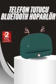 Bluetooth Hoparlör Uzun Pil Ömrü Yüksek Ses Kaliteli Kablosuz Telefon Tutma thumbnail 2