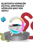 2025 Model 15W Kablosuz Şarjlı Renkli Atmosfer Lambası thumbnail 1