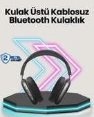 Bluetooth V5.0 Kablosuz Kulak Üstü Kulaklık | Katlanabilir, Mikro USB Girişli - 1