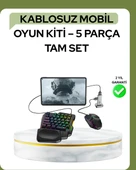 Mobil PUBG Oyuncuları İçin 5in1 Klavye Mouse Oyun Seti – BT5.3 Destekli thumbnail 1
