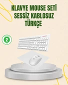 Kablosuz Klavye ve Mouse Seti - Ergonomik Tasarım, Sessiz Kullanım, Geniş Uyumluluk thumbnail 1