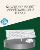 Ergonomik Kablosuz Klavye Mouse Takımı - Tam Boy, Sessiz ve Güvenilir thumbnail 2