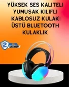 IPX4 Suya Dayanıklı Kablosuz Kulak Üstü Gaming Kulaklık thumbnail 2