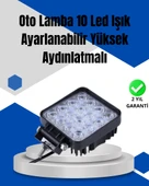 16 LED Geniş Açılı Araç Aydınlatma Farı | Yüksek Parlaklık, Dayanıklı Gövde - 1