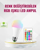 RGB Uzaktan Kumandalı LED Ampul 16 Renk Dekoratif Aydınlatma thumbnail 1