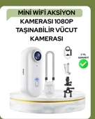1080P WiFi Spor Kamerası Su Geçirmez Mini Aksiyon Kamera thumbnail 1