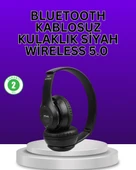 Kablolu & Kablosuz Kullanım Seçeneği Sunan Stereo Bluetooth Kulaklık - 1