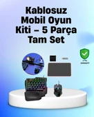 Profesyonel Mobil Oyuncular İçin RGB Klavyeli 5 Parça Oyun Kiti thumbnail 1