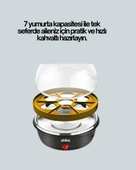 7 Yumurta Kapasiteli Buharlı Yumurta Pişirme Cihazı Sesli Uyarılı thumbnail 2