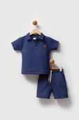 Erkek Çocuk Waffle Kumaş Şortlu Takım M00732 thumbnail 2