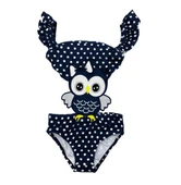 Kız Çocuk Nakış Detay Dalgıç Kumaş Mayo M00740 thumbnail 2