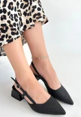 Onji Siyah Cilt Topuklu Ayakkabı thumbnail 1