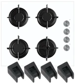 Beko HISG64221SW, HISG64121SB ,AOCG64110DB, AOCG64210DG, HISM64221SX Ocak Izgara Lastik 16 adet thumbnail 3